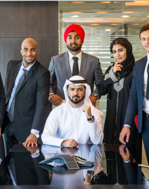 Multicultural business people meeting and talking about business - Multiracial business team meeting